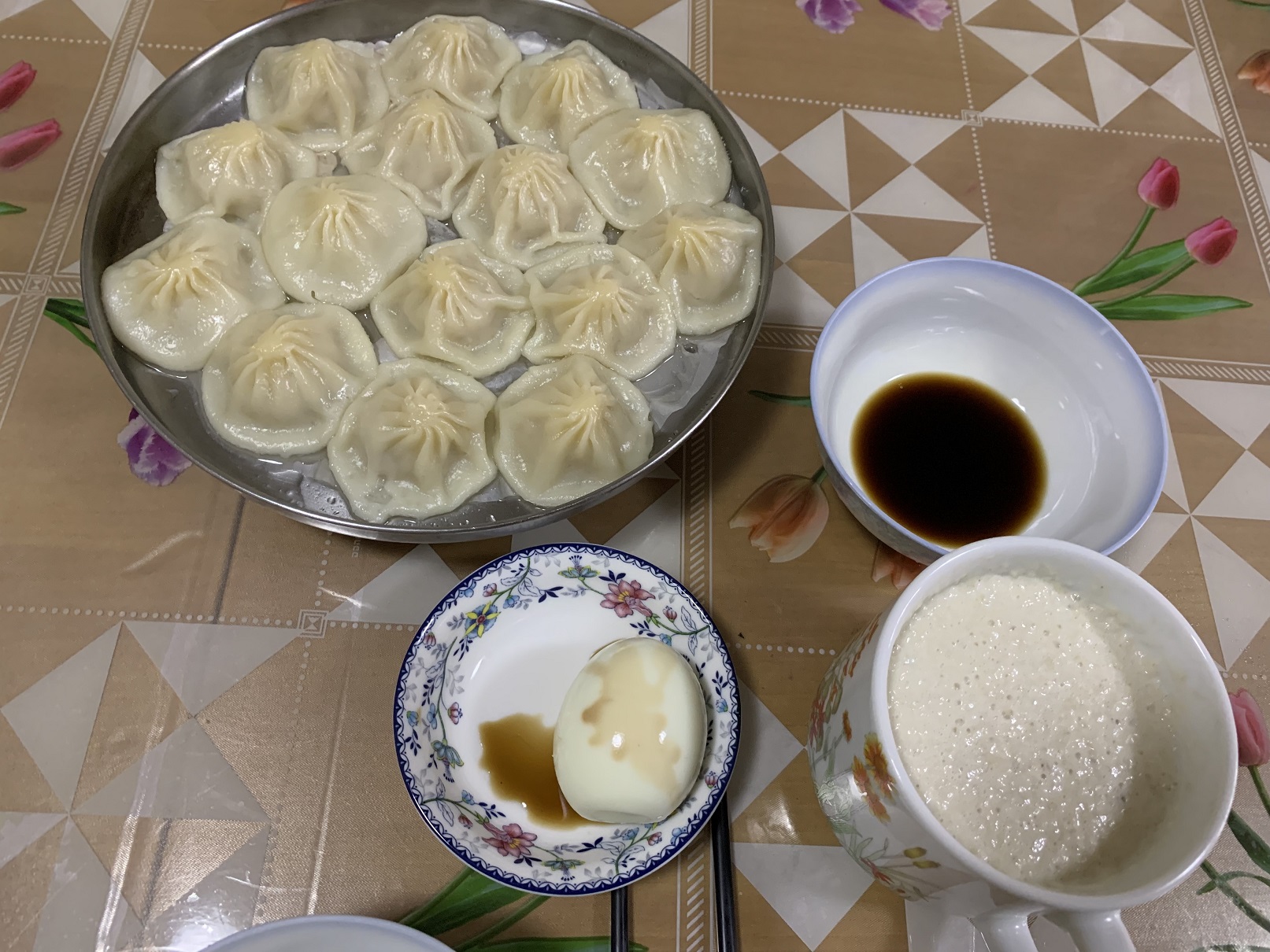 I finished the entire tray of 小笼包！