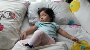 My niece is sleeping like a Princess!