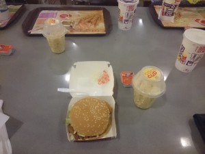 My McDonald meal...
