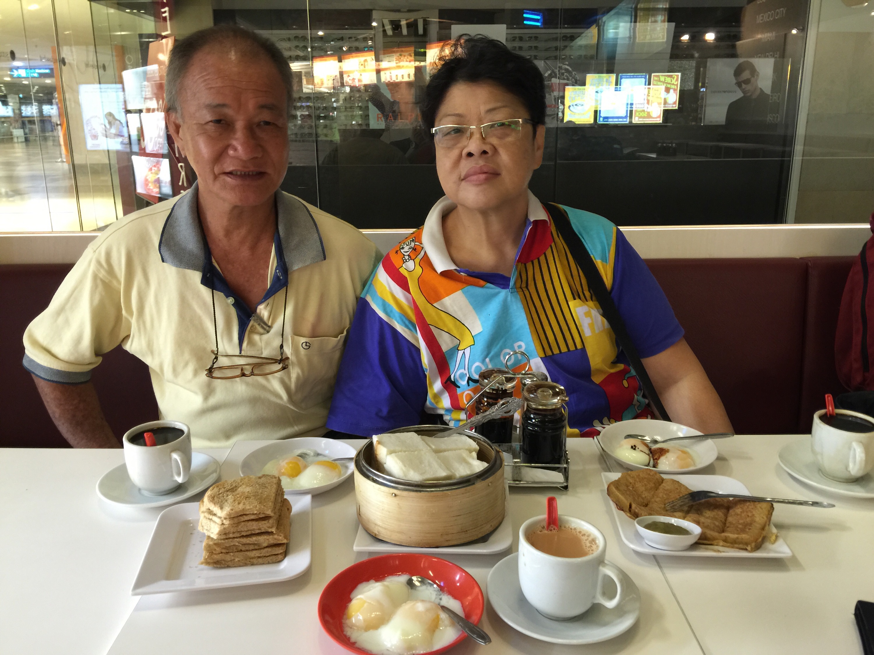 breakfast with mum and dad