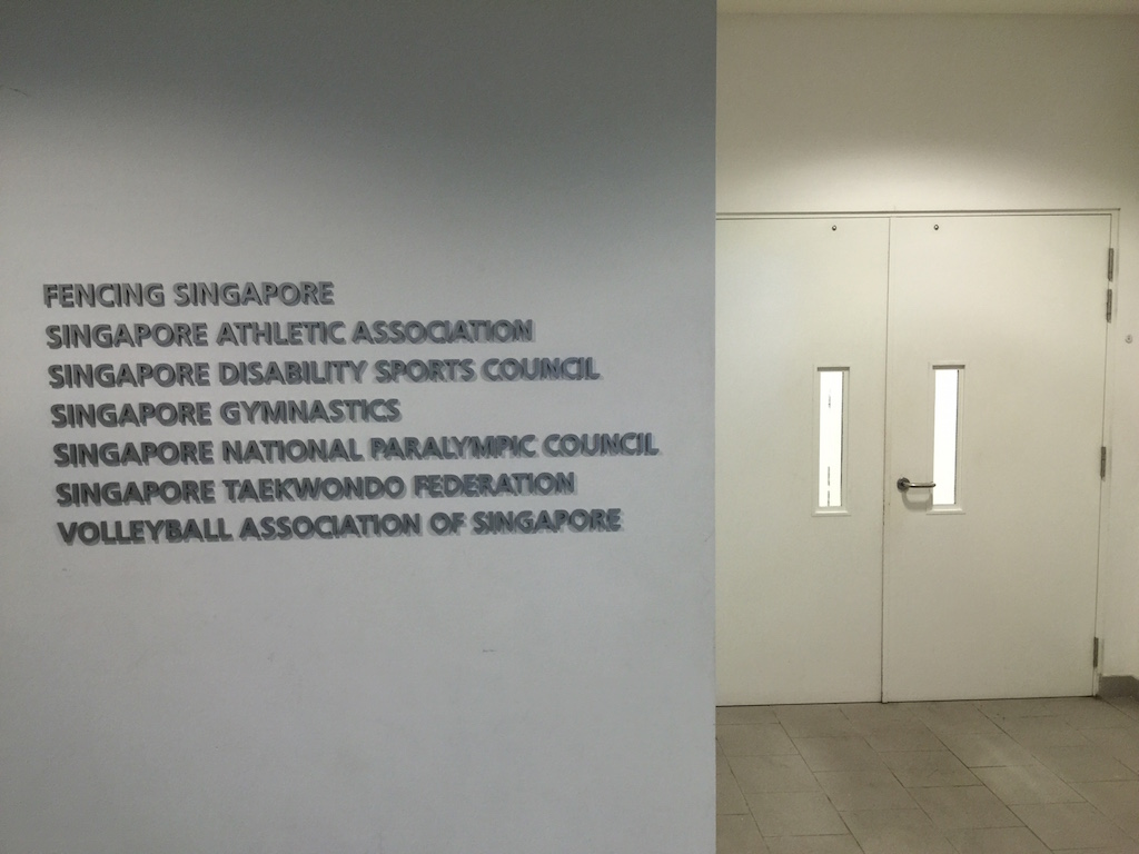 At Singapore Canoe Federation Office!!! =)