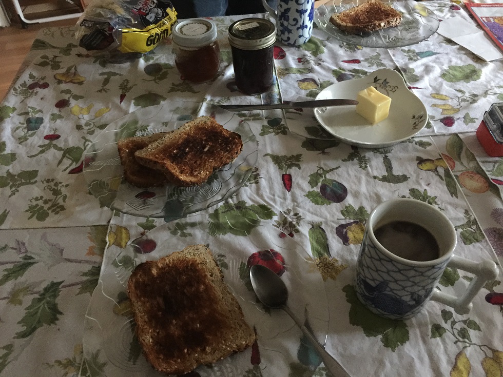 Chit chat over toast and coffee!!!
