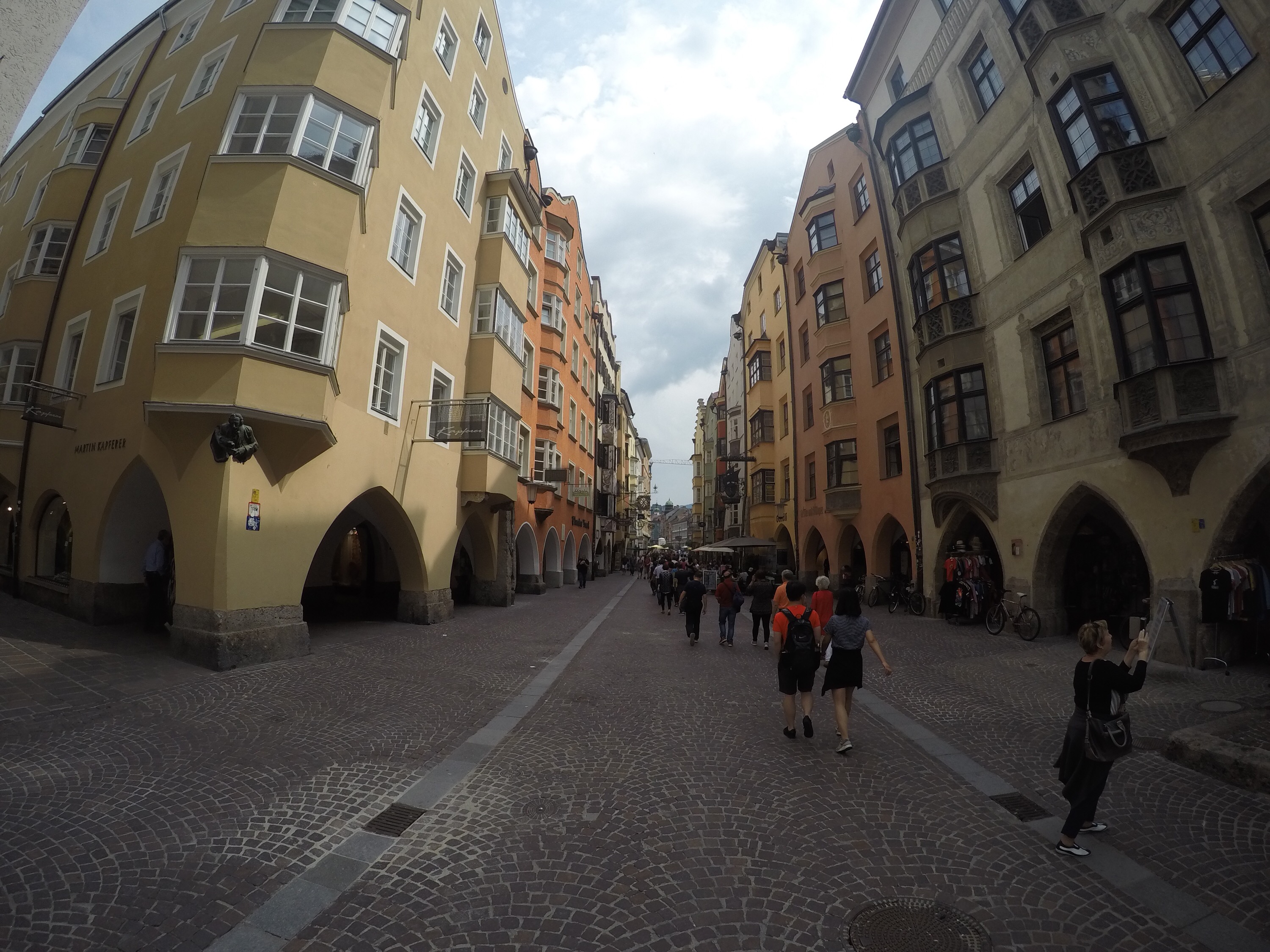 Exploring street along Goldenes Dachl!!!