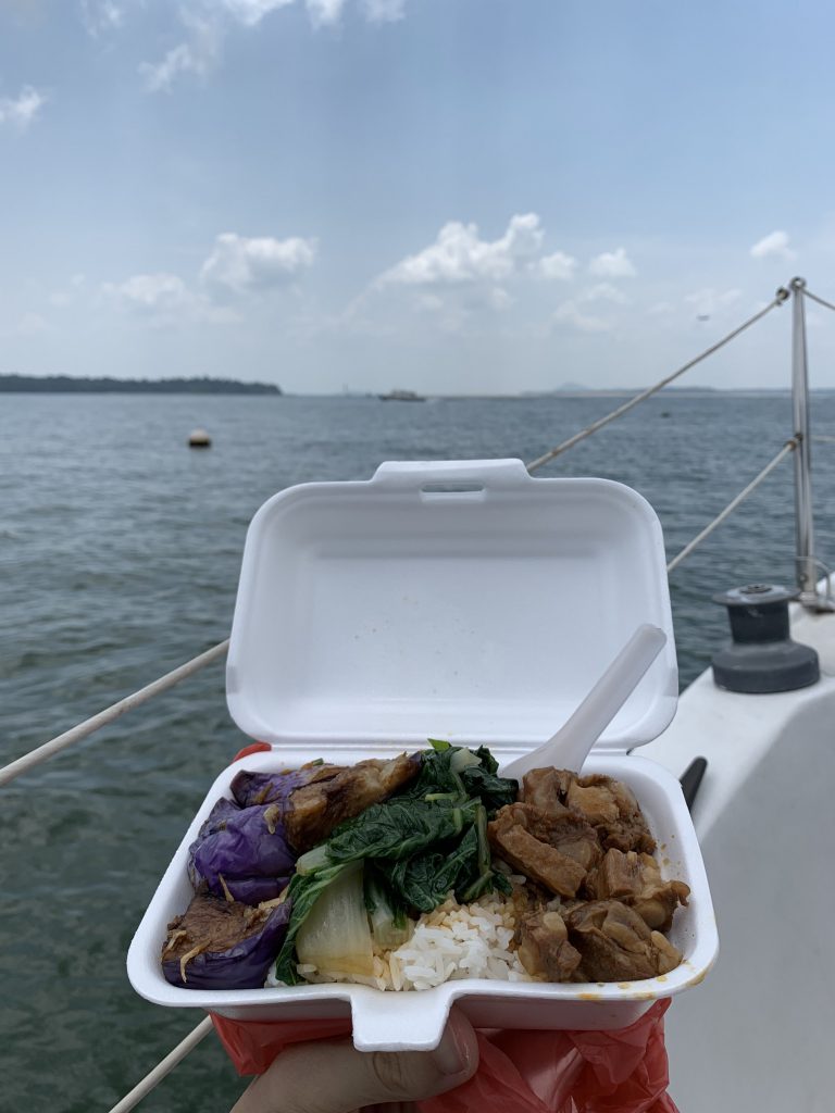 Honest lunch at sea!