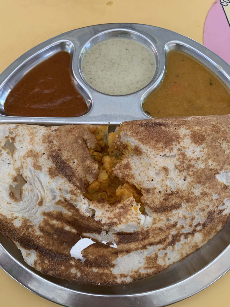 Second round of lunch is Masala Thosai!