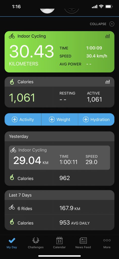 I realised I have been cycling almost everyday for a month!