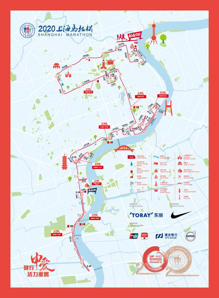 Shanghai Marathon 2020 Route