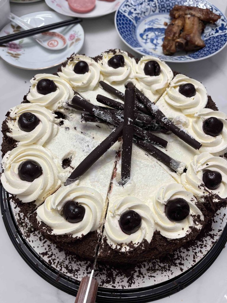 Costco Black Forest Cake! Looks good taste bad...
