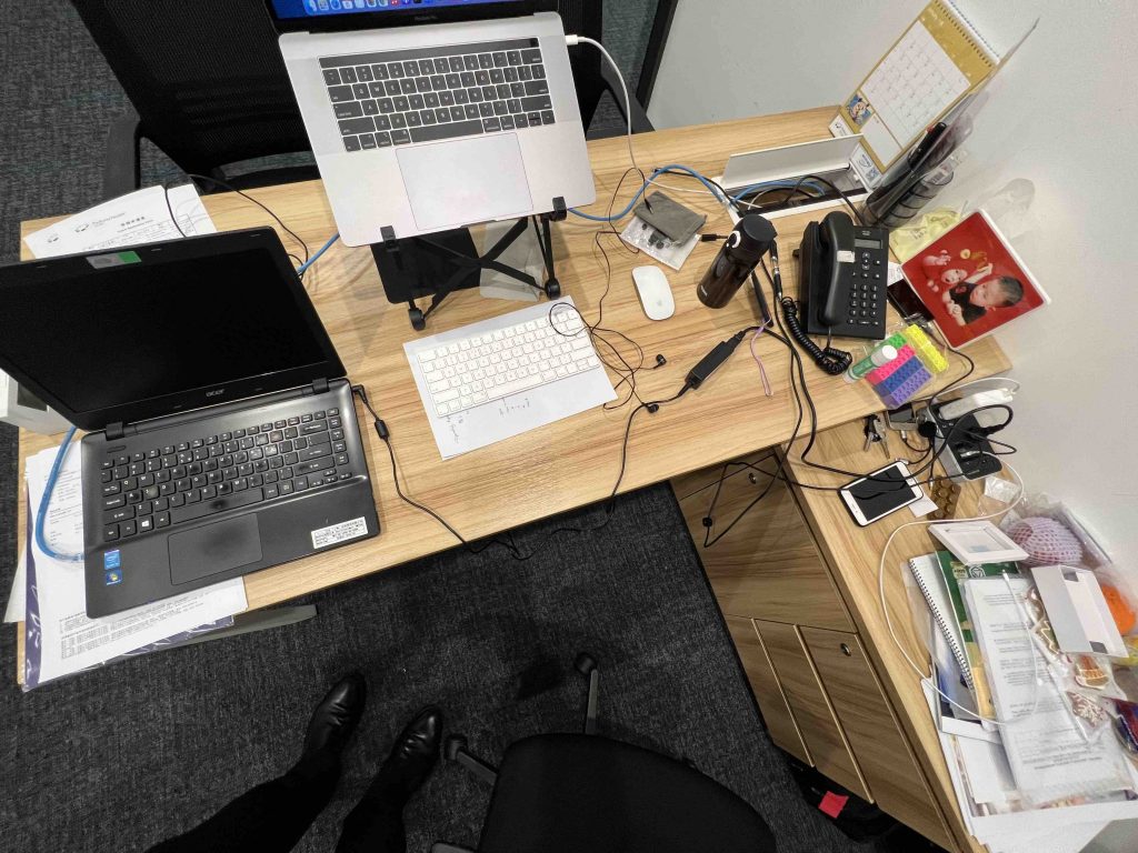 I would have won the messy desk contest!