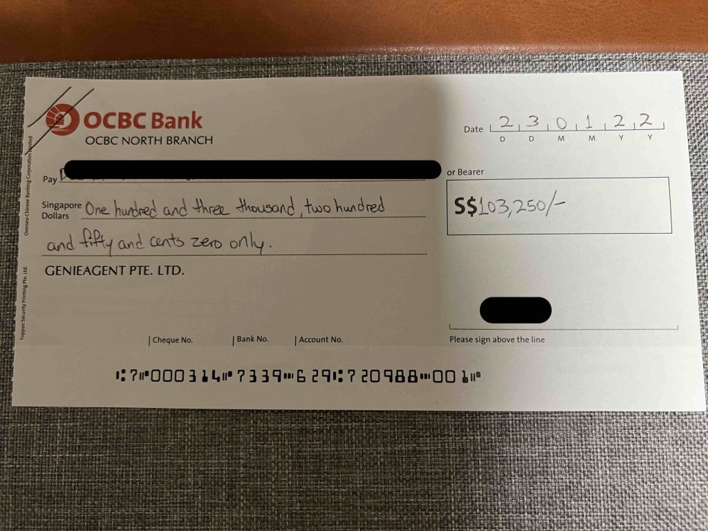 One of the biggest quantum cheques...