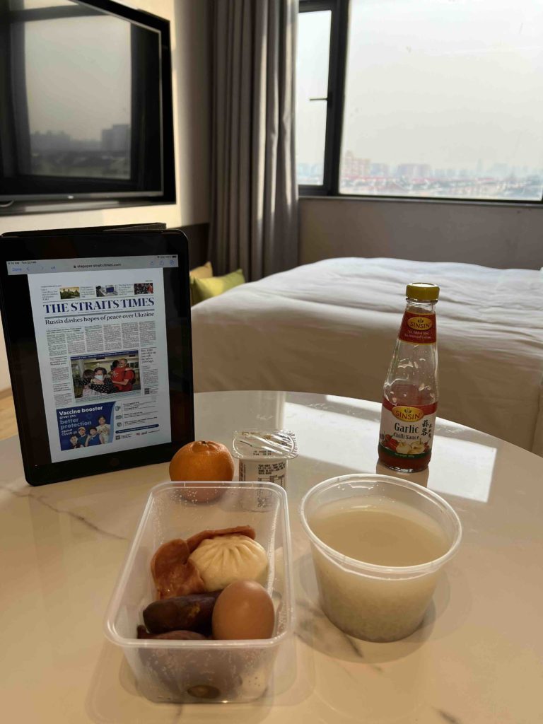 Breakfast and the papers!
