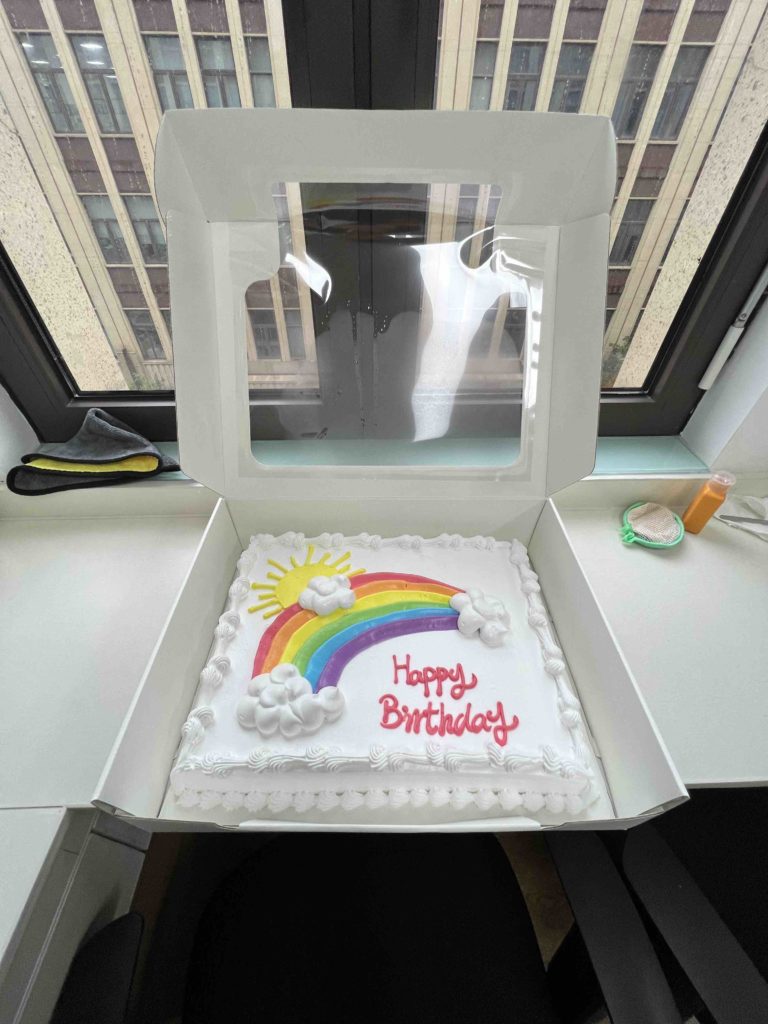Rainbow Birthday Cake from Costco!