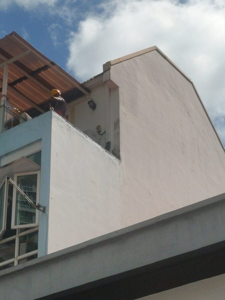 Water Proofing side wall...