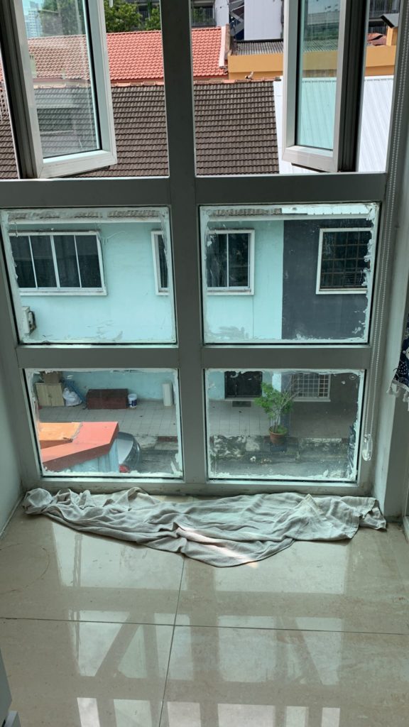 Waterproofing the windows!