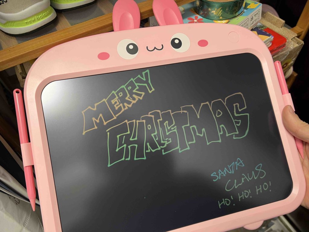 Luna's Writing Pad Xmas gift!