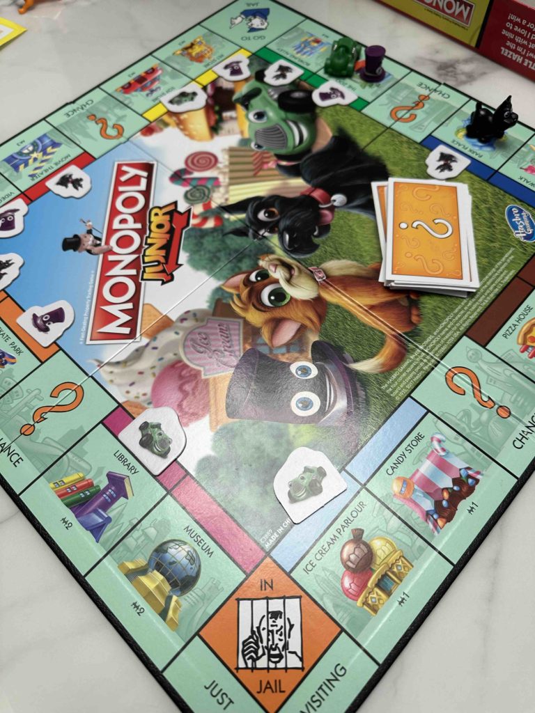 His Favourite kids monopoly!