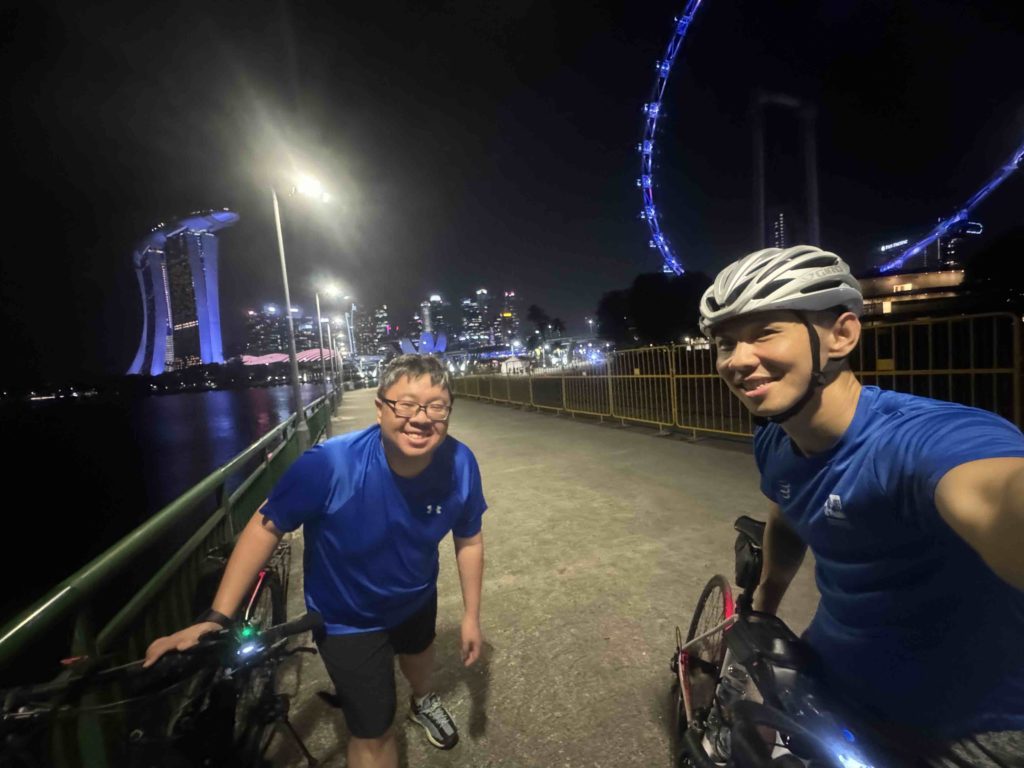 Night cycling with Junru! thanks for chowing me around!