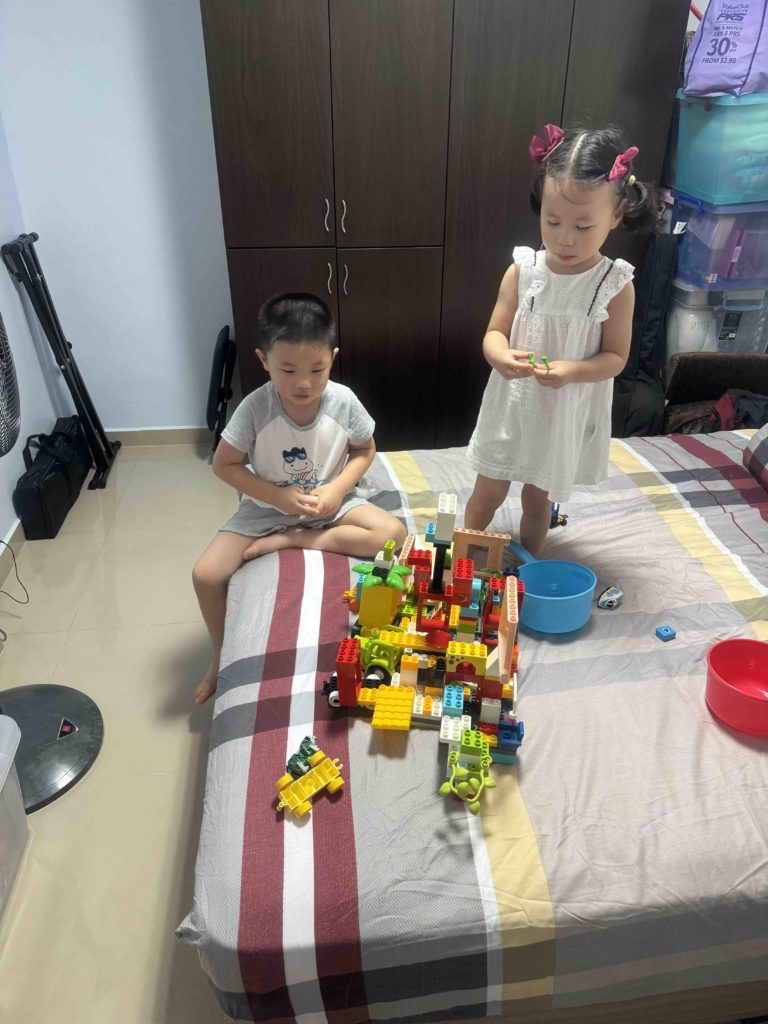 Playing at grandpa/ma house...