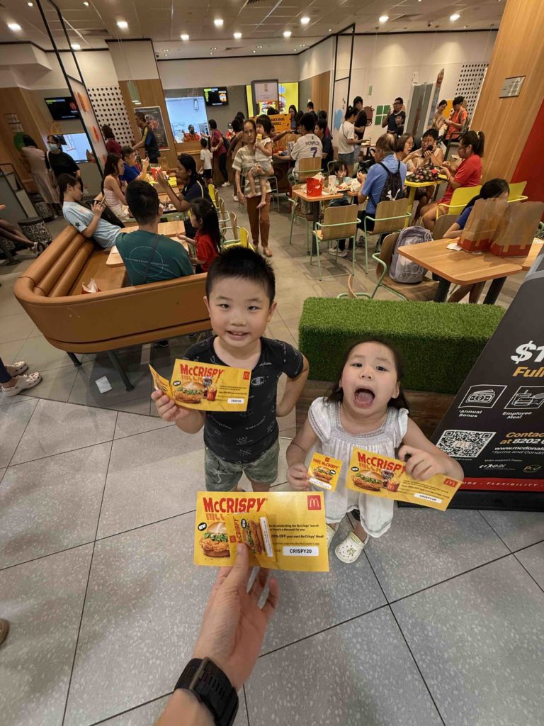 Free McCrispy! Yum yum! Mcspicy without the spice!