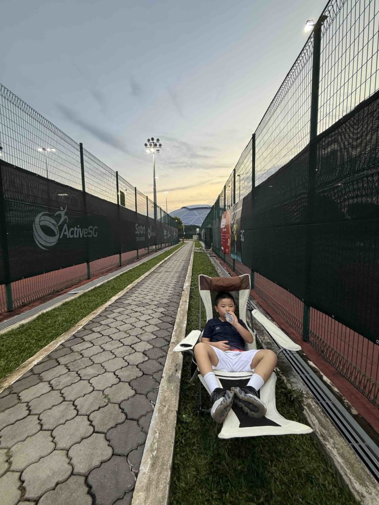 Tired after Tennis Practice!