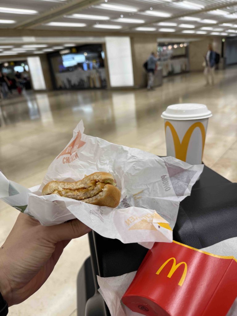 First meal after reaching Germany Frankfurt!