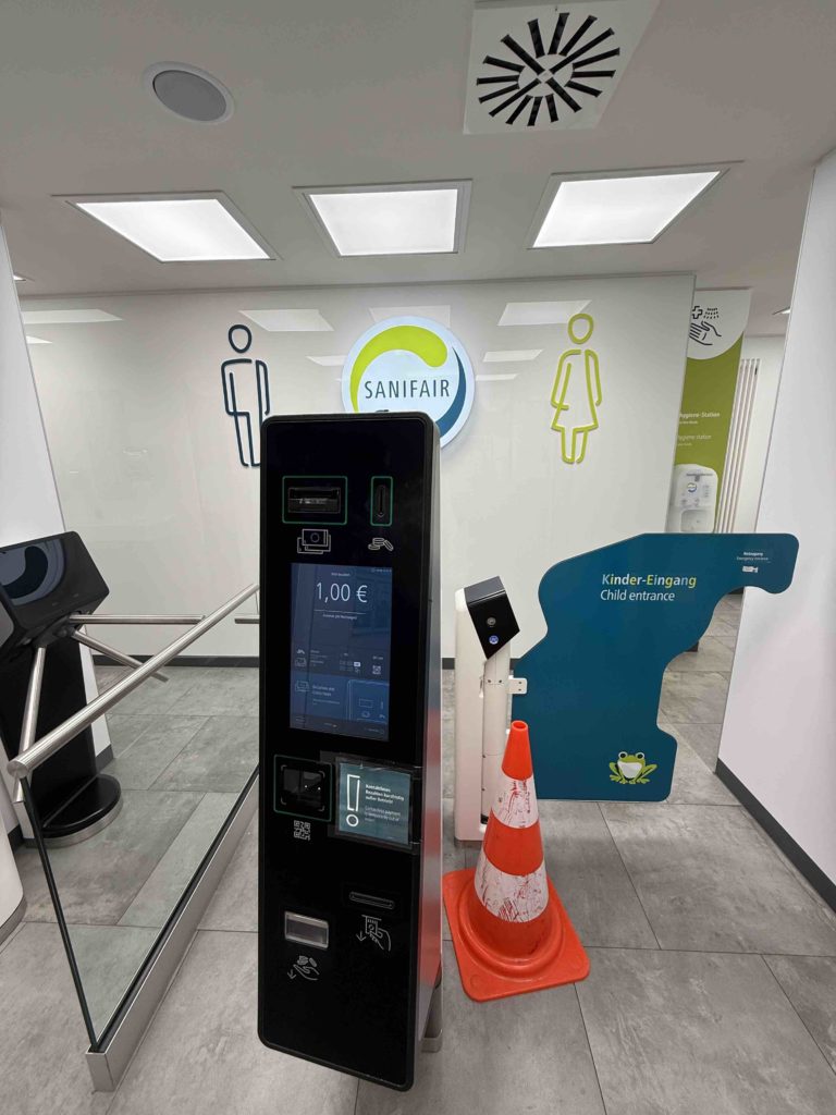 Need to pay 1 Euro to use toilet at the petrol station!