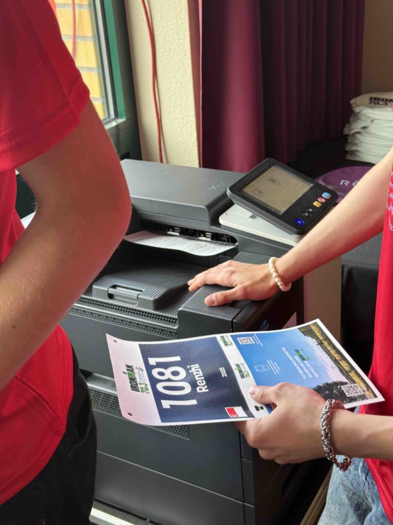 Real time bib printing!