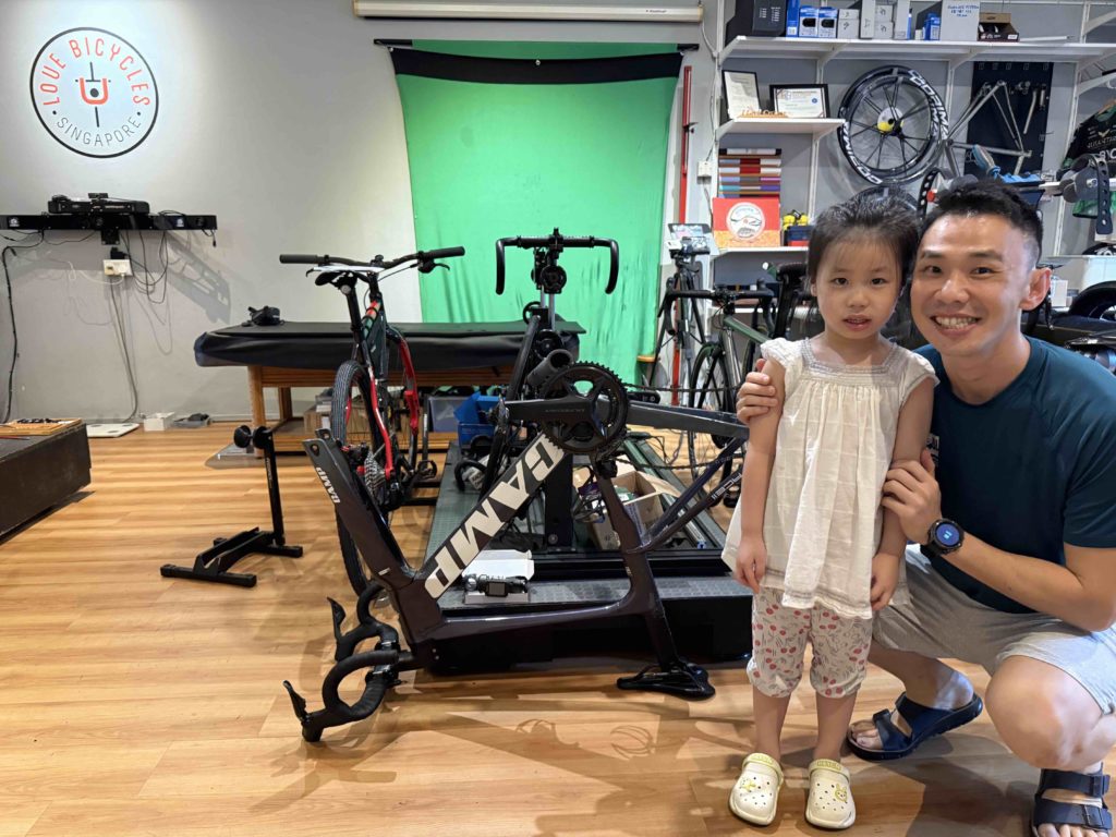 Going to service bike with Ah Girl!