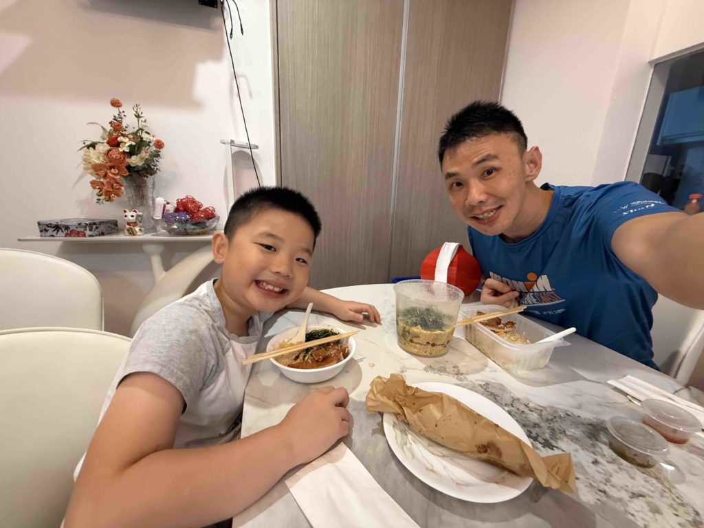 Taking care of Ah Boy!