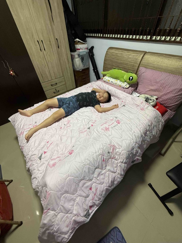 Grandma's bed is my bed!