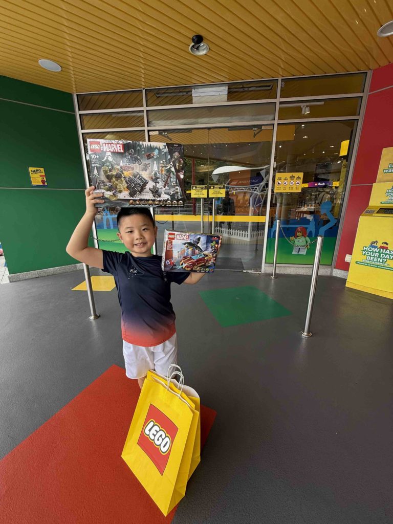 His favourite segment of Legoland: Choose his Lego!