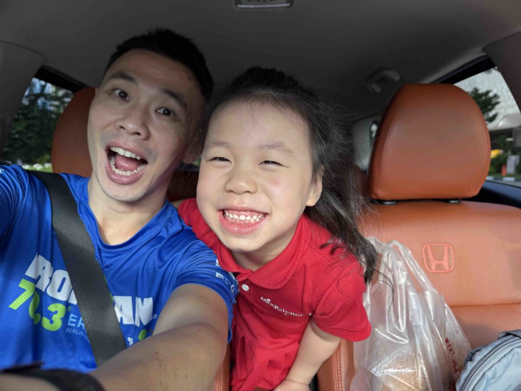 Picking up ah girl from the airport and off to school!