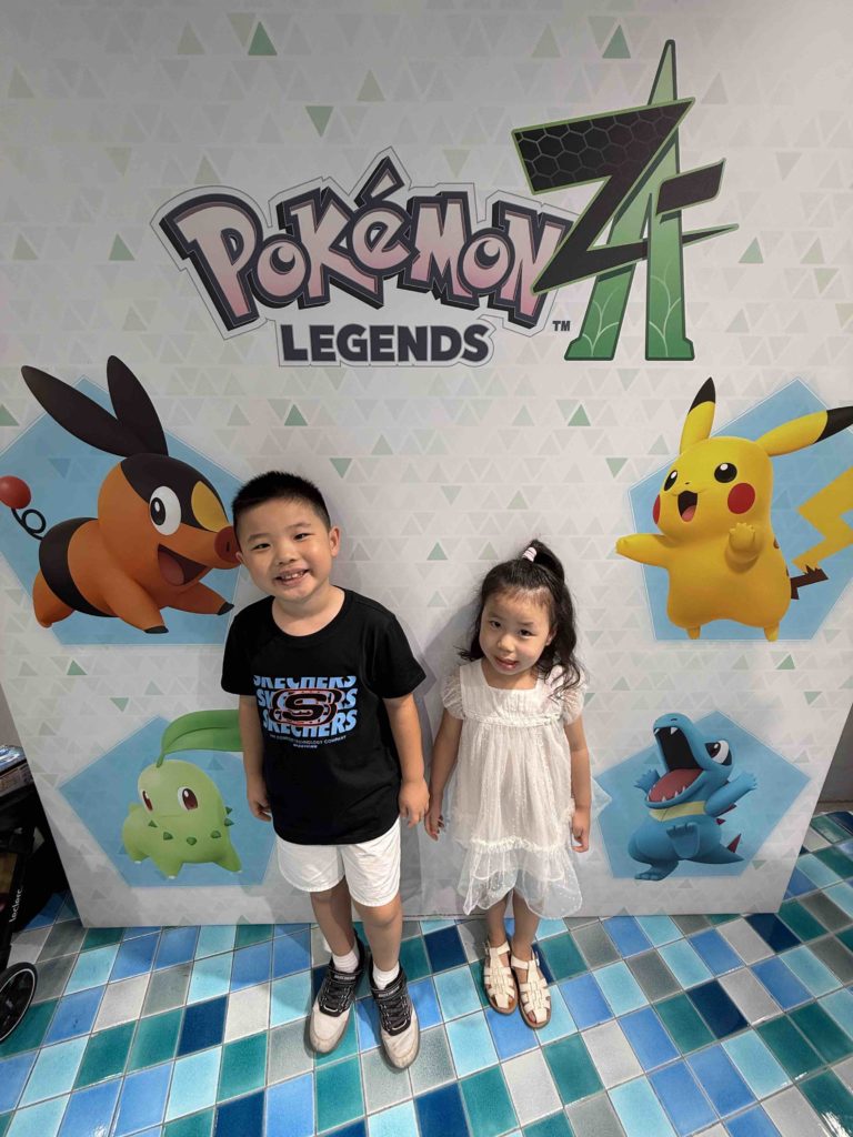 At their favourite Pokemon centre!