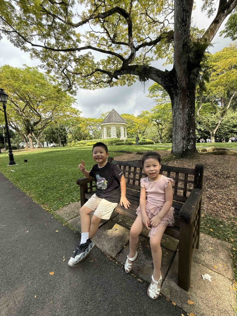 At Botanic Garden...