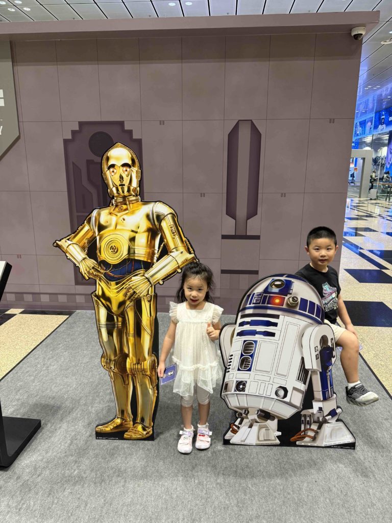 With C3PO and R2D2!