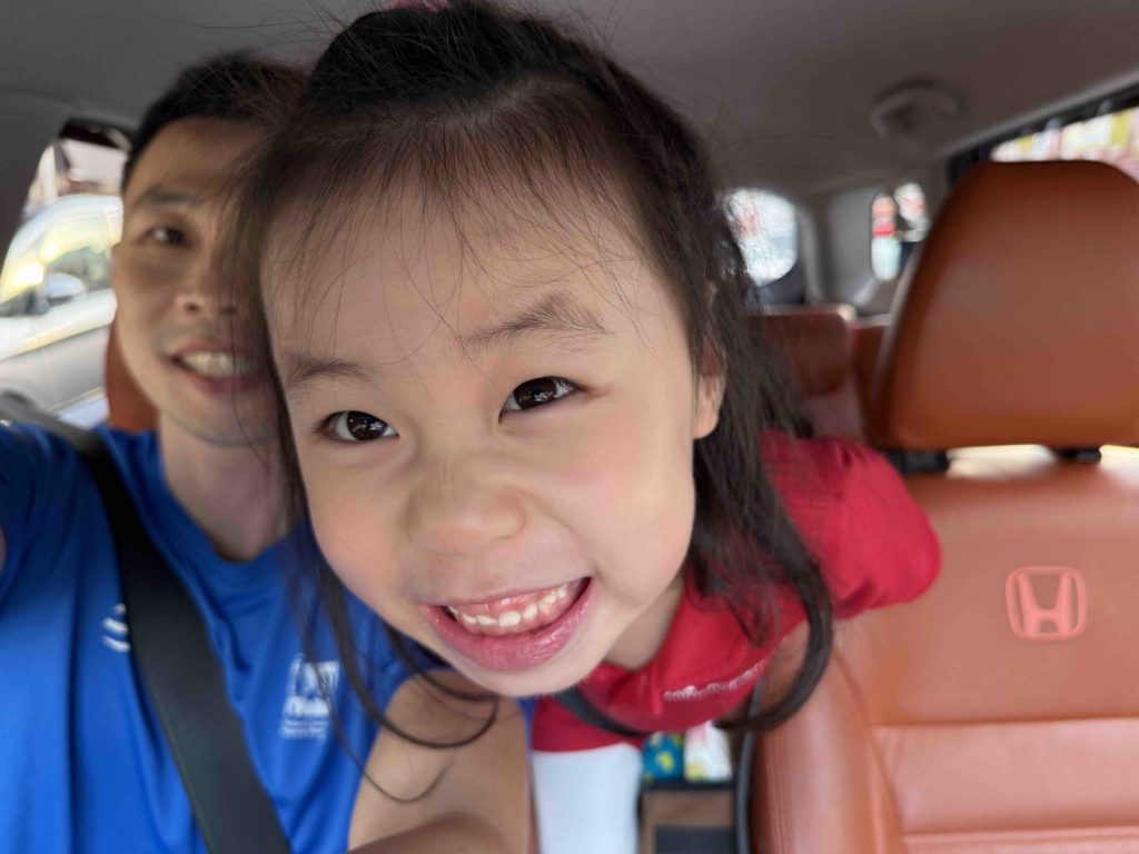 She wants the biggest face!