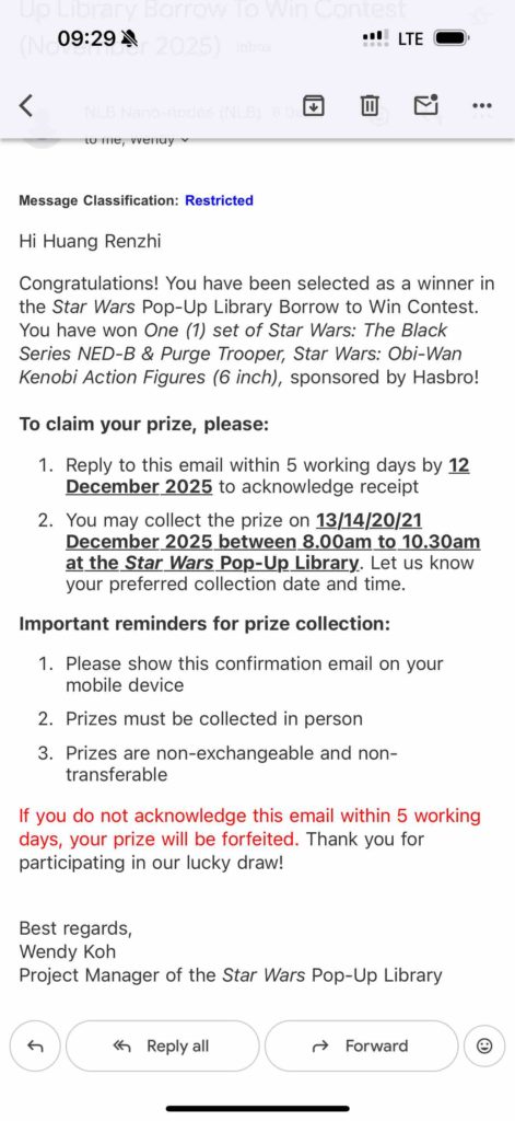 Yay! Some good news!