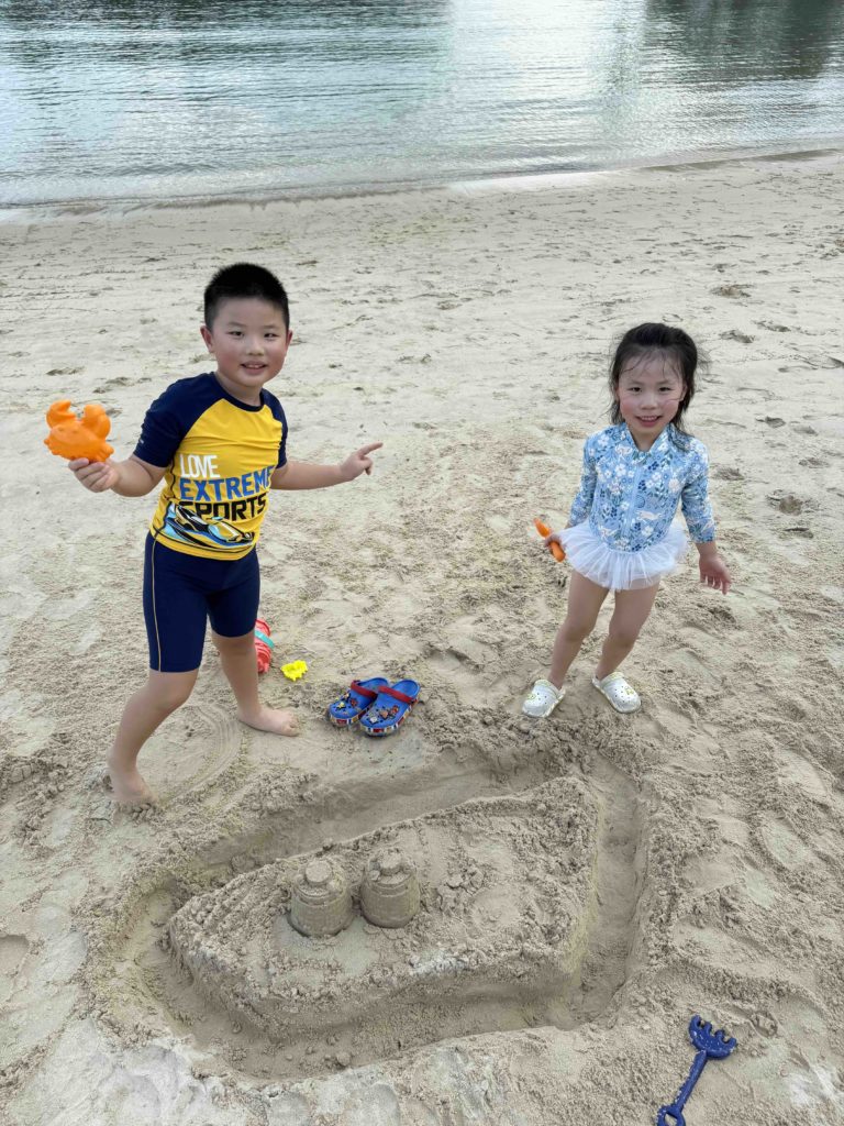 Sand castle building!