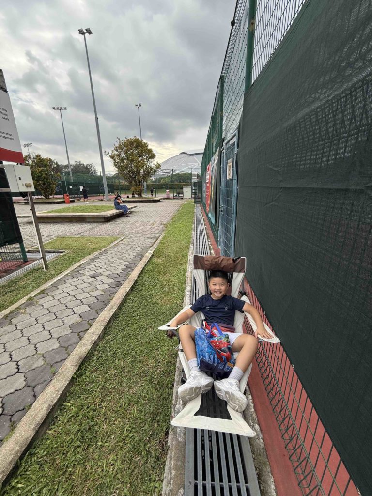 Relaxing before the exercising!