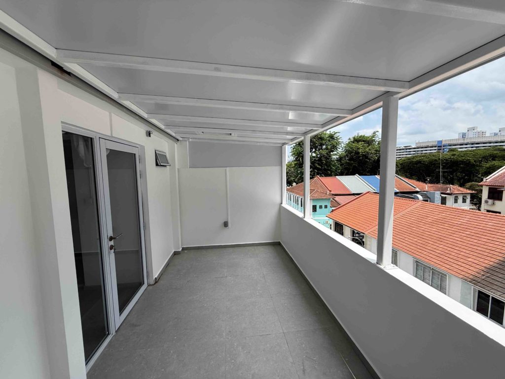 Balcony all covered!