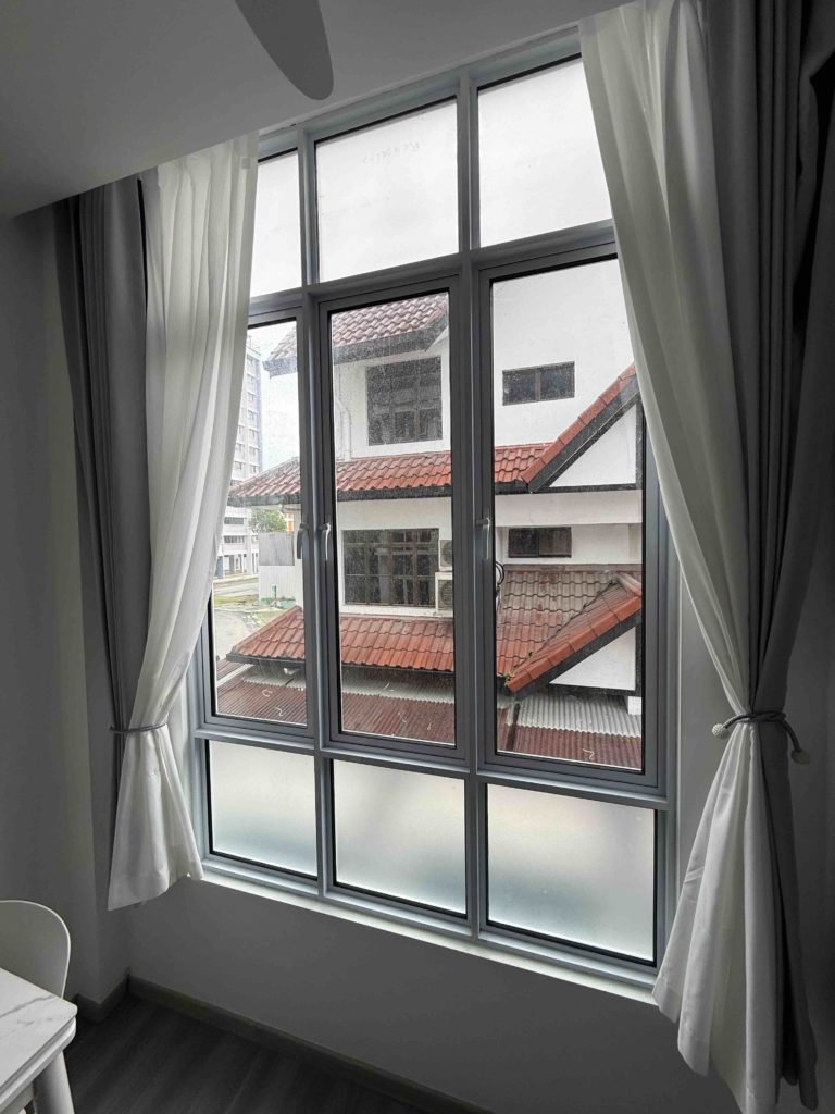 Frosted glass panel looks great!