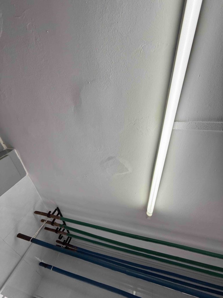 Got to patch ceiling again...