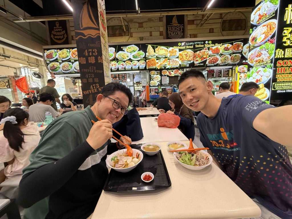 Catching up with Gary over Minced Meat Noodles! Yum!