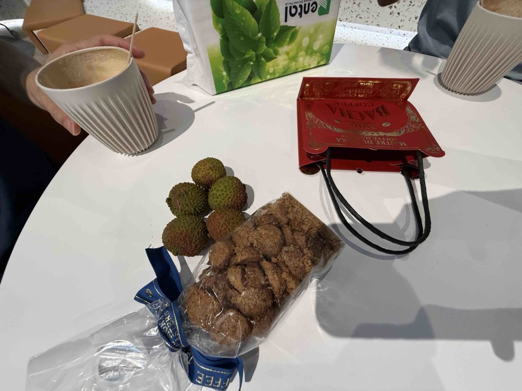 Tea time with cookies from Dr. Sharon and Lychee from NY!
