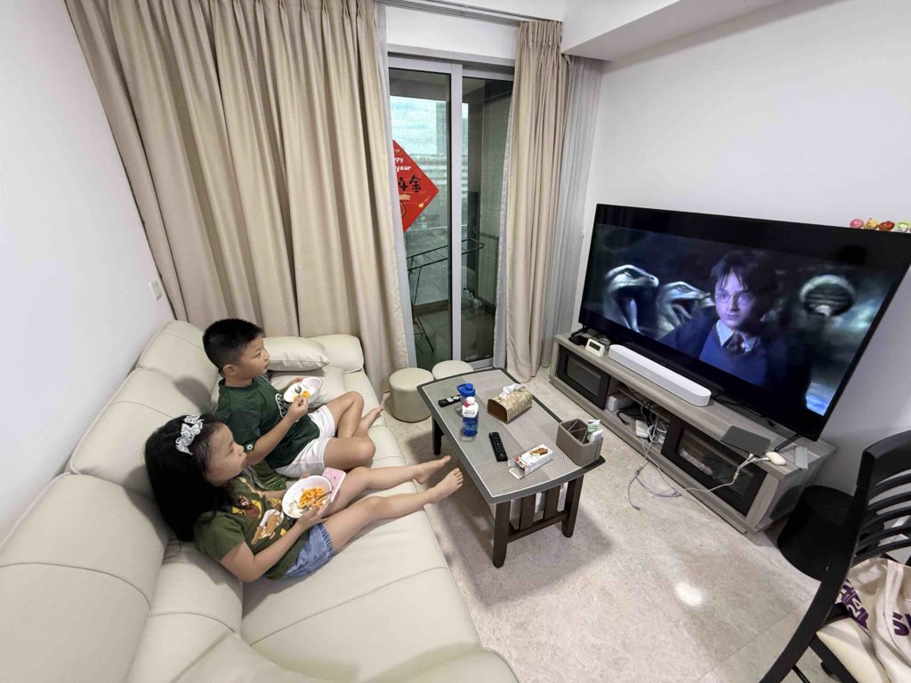 Enjoying Harry Potter!