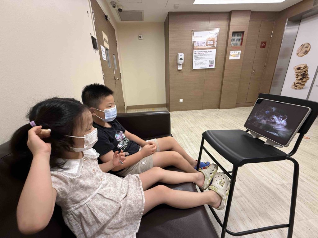 Bringing entertainment while waiting to see doctor...