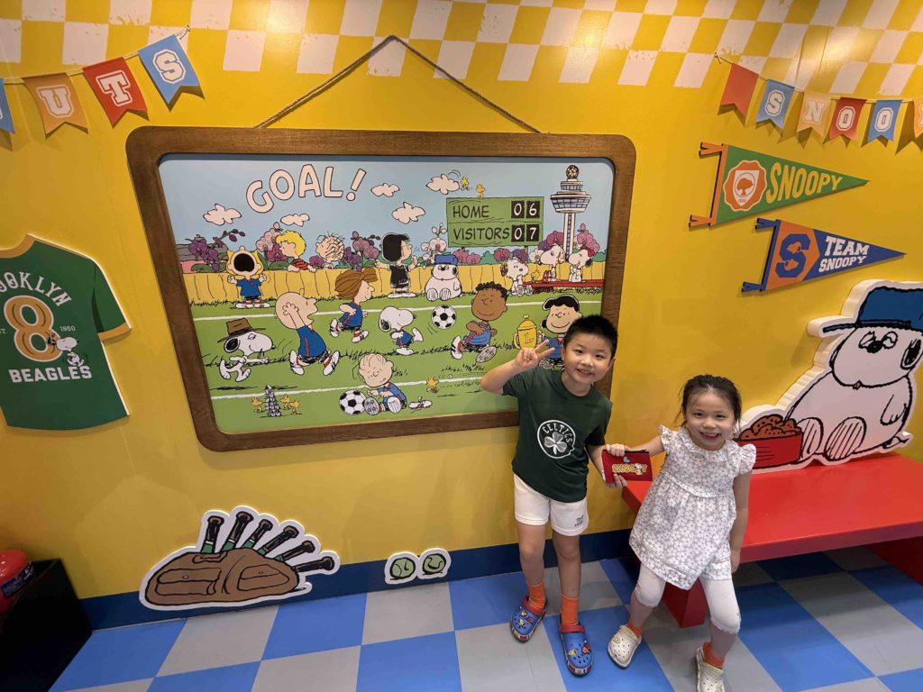 Checking out Snoopy and Peanuts!