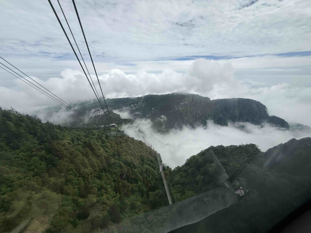 In the clouds...