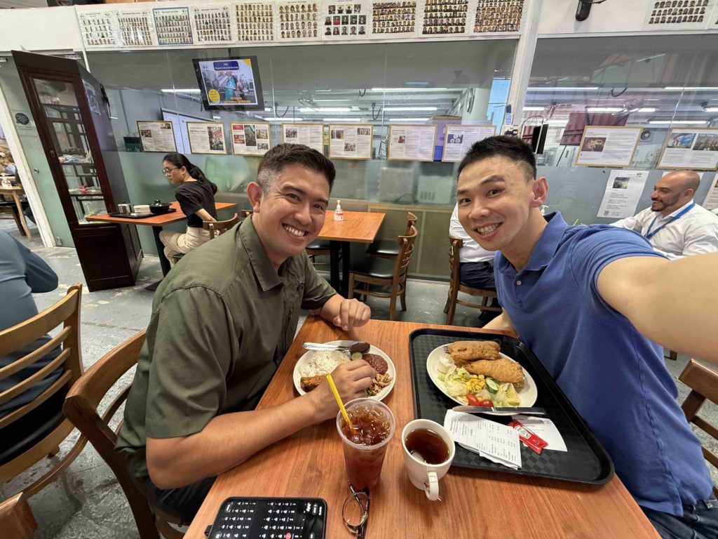 Farewell lunch with Basril!