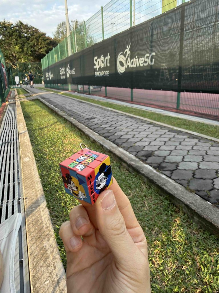 While tennis lesson goes on...